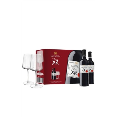 XR Marqués de Riscal - Estuche 2 botellas y 2 copas